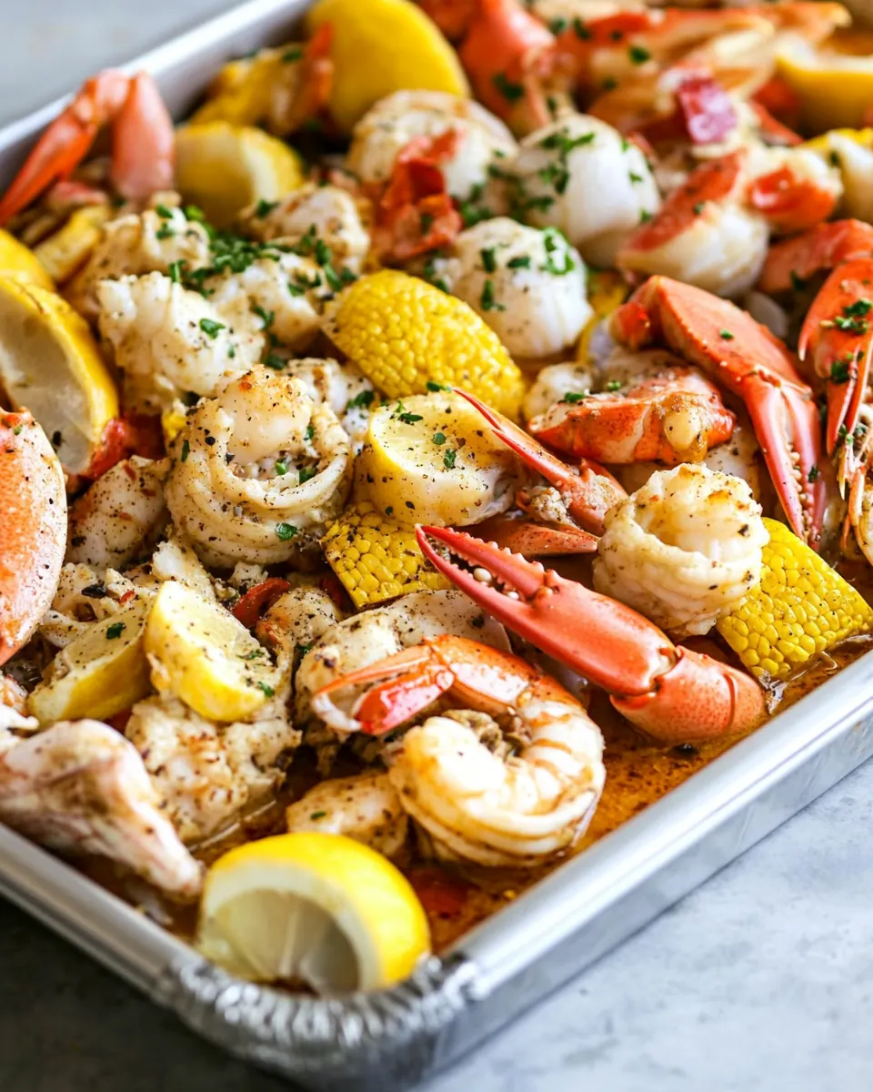 Sheet Pan Seafood Boil