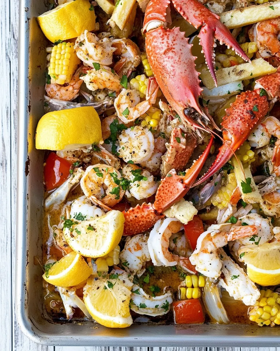 Sheet Pan Seafood Boil