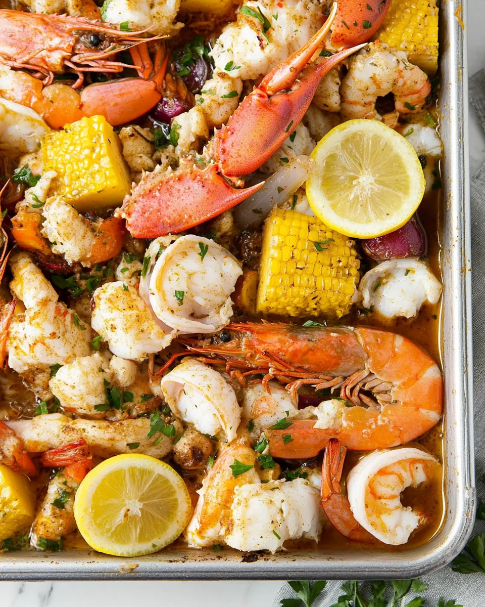 Sheet Pan Seafood Boil