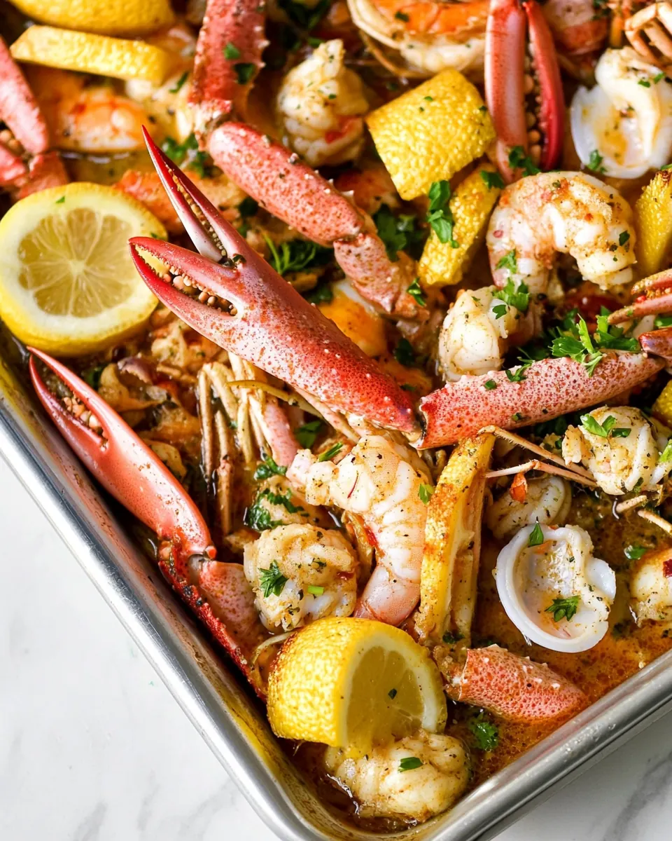 Sheet Pan Seafood Boil