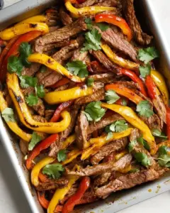 Sheet Pan Steak Fajitas