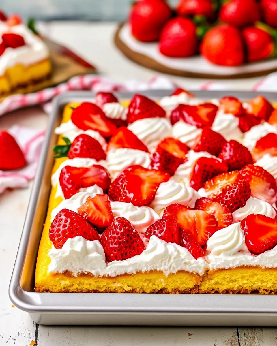 Sheet Pan Strawberry Shortcake