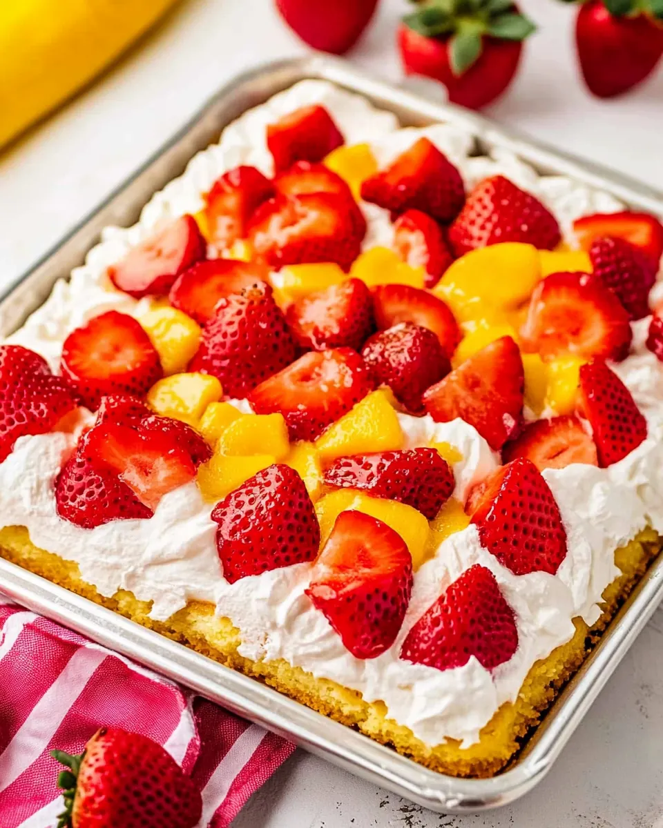 Sheet Pan Strawberry Shortcake
