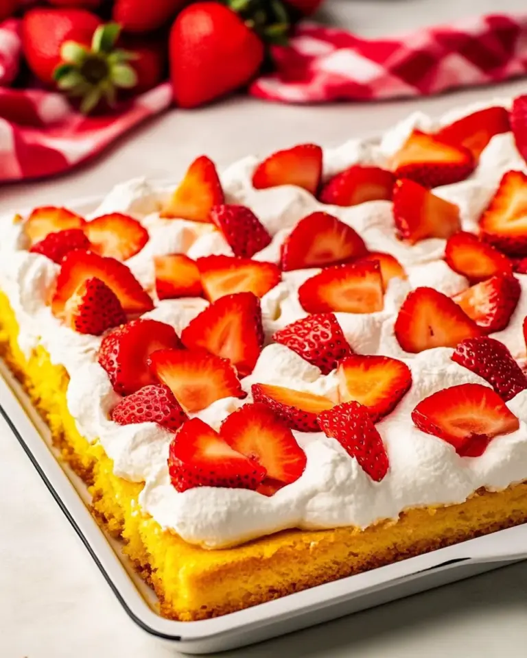 Sheet Pan Strawberry Shortcake