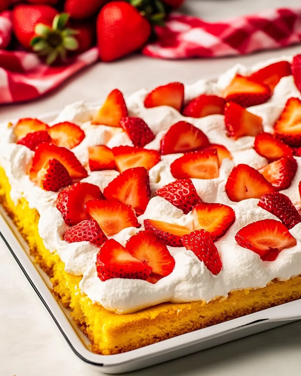 Sheet Pan Strawberry Shortcake