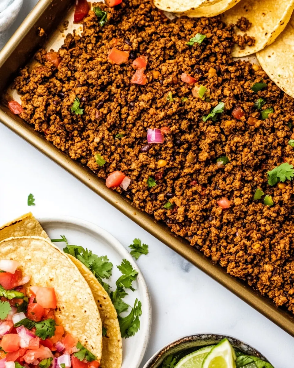 Sheet Pan Vegan Taco Meat