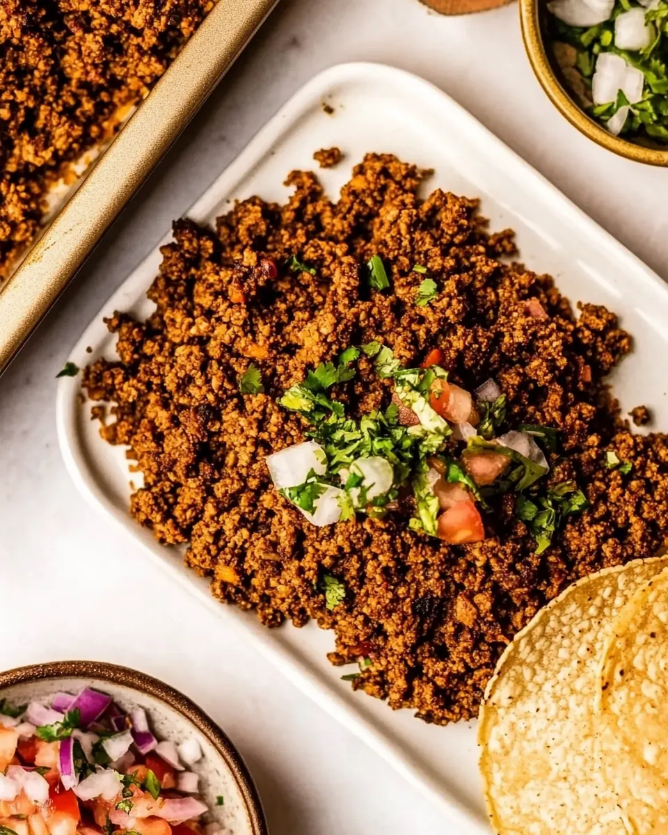 Sheet Pan Vegan Taco Meat
