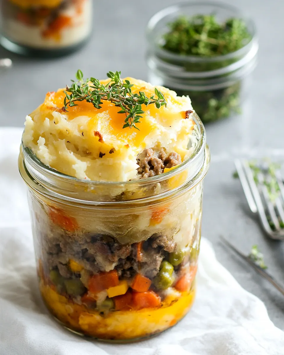 Shepherds Pie in a Jar