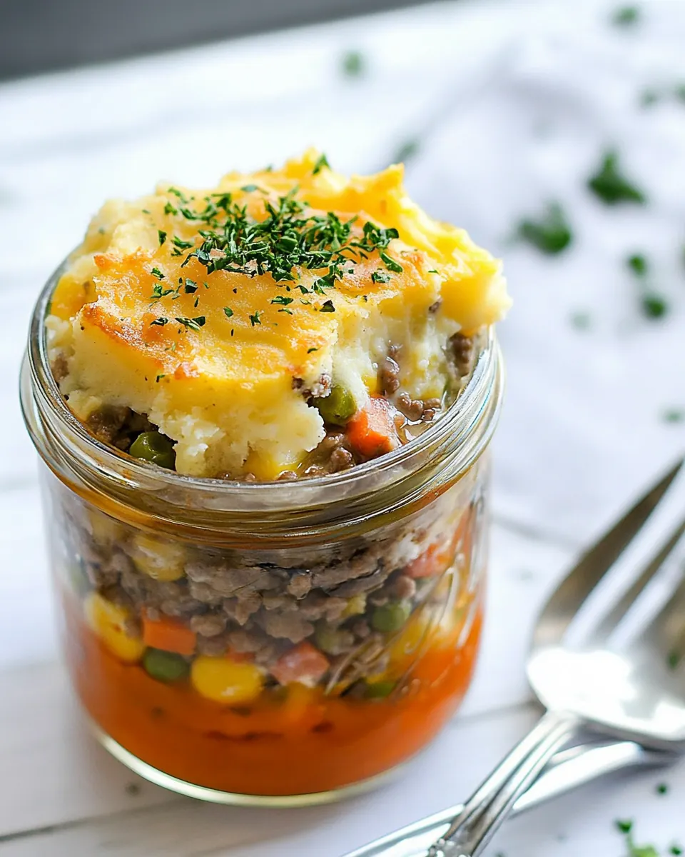 Shepherds Pie in a Jar