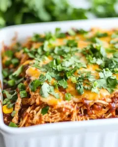 Shredded BBQ Chicken Casserole