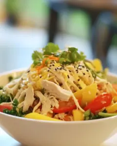 Shredded Chicken Primavera Bowl