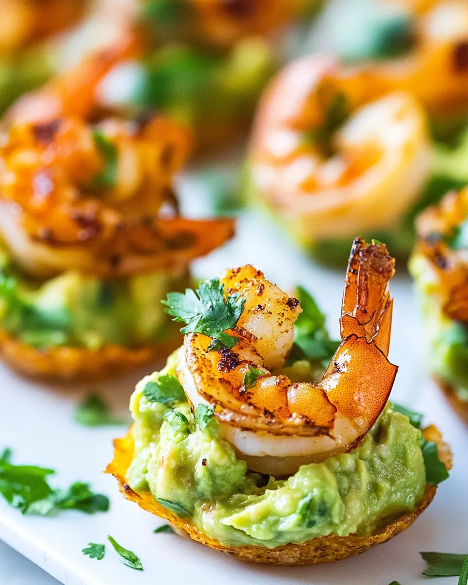Shrimp Guacamole Bites