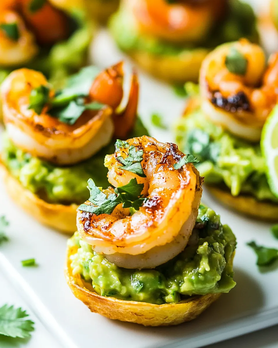 Shrimp Guacamole Bites
