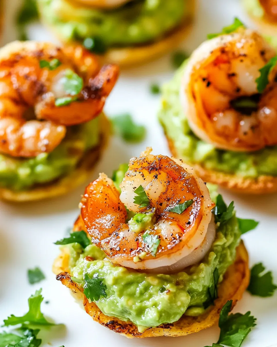 Shrimp Guacamole Bites