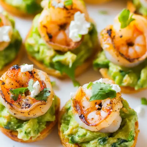 Shrimp Guacamole Bites