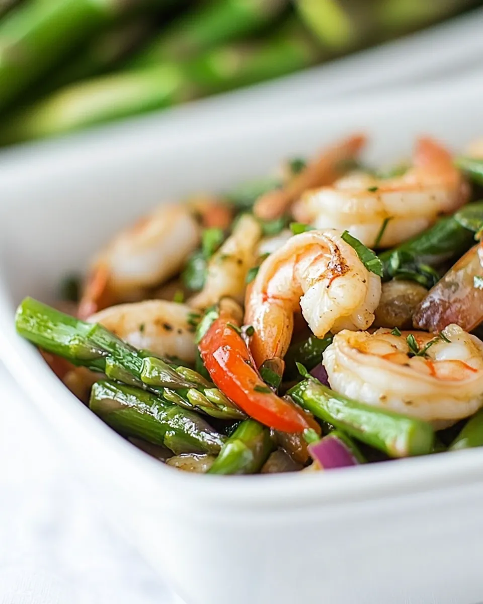 Shrimp and Asparagus Stir Fry