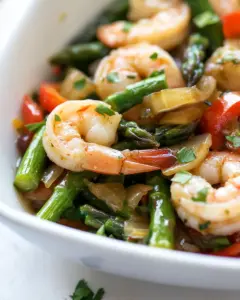 Shrimp and Asparagus Stir Fry
