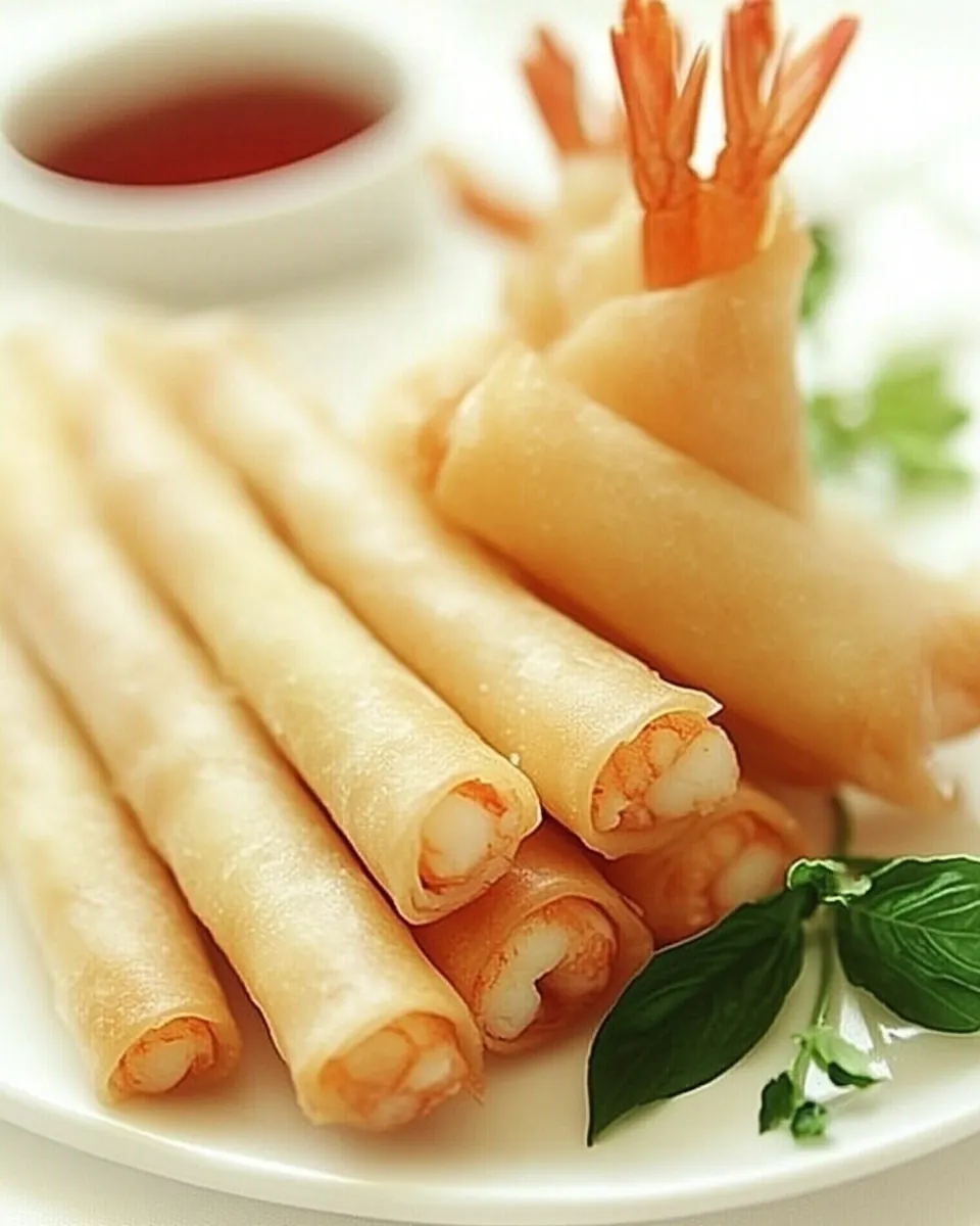 Shrimp and Cheese Spring Rolls