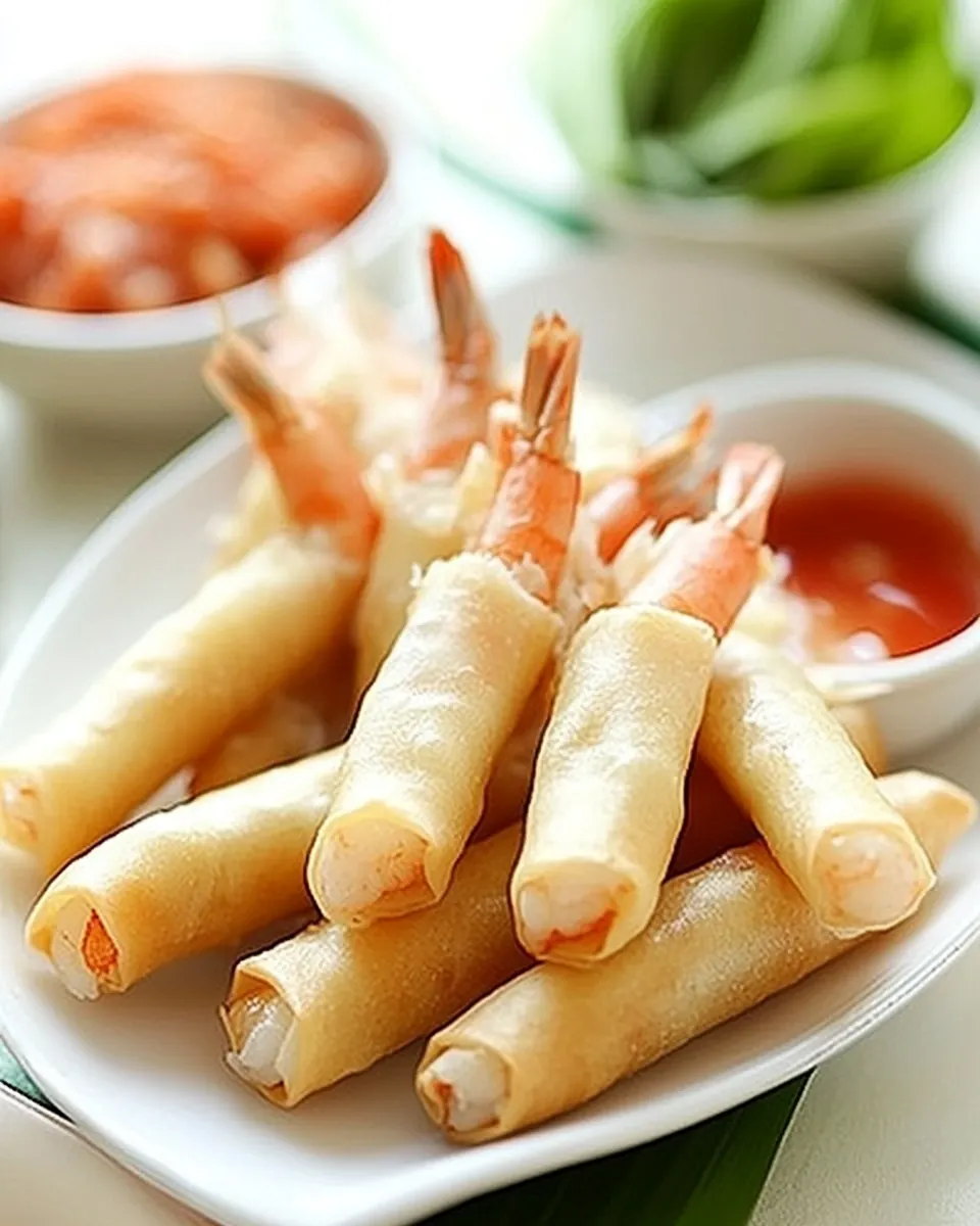 Shrimp and Cheese Spring Rolls
