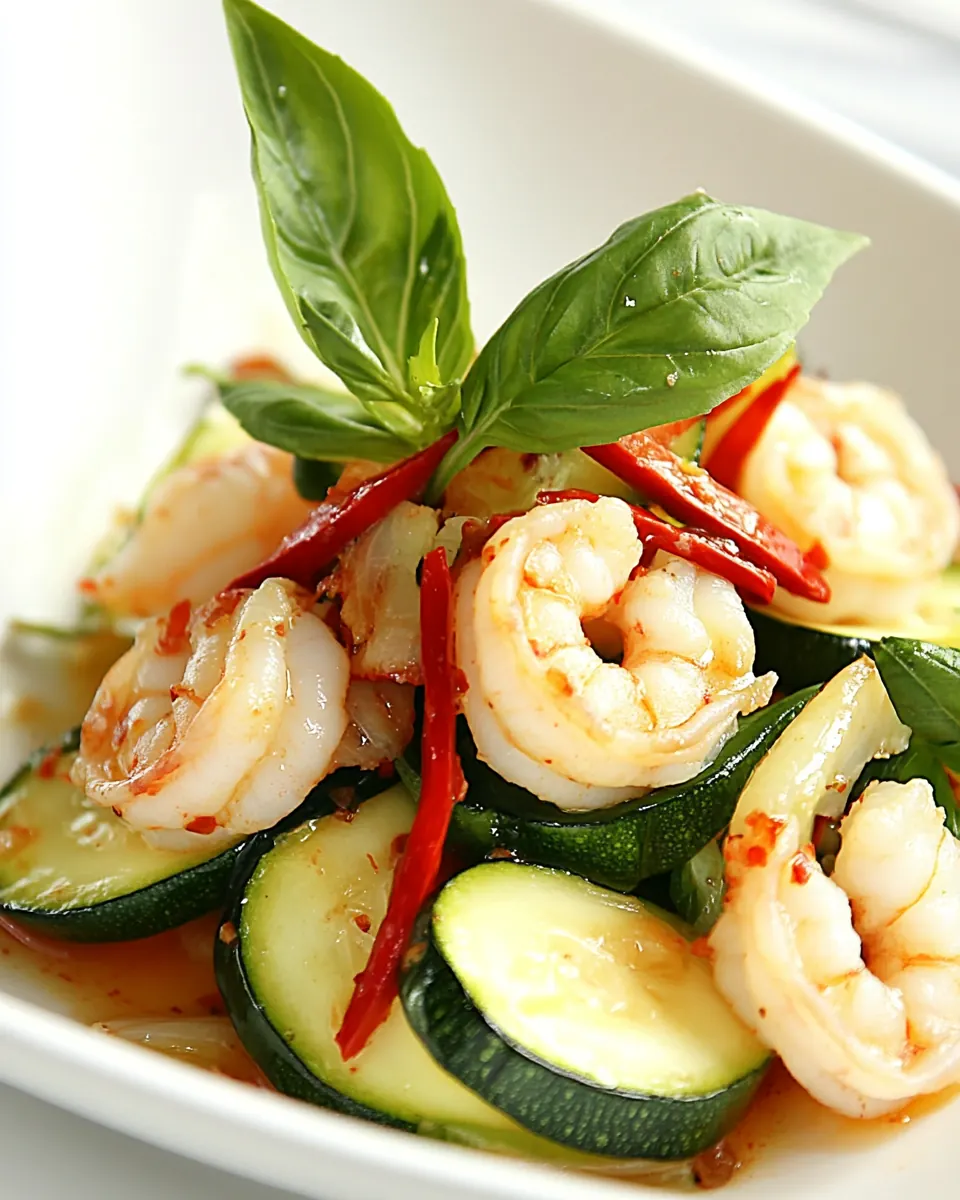 Shrimp and Zucchini Stir Fry