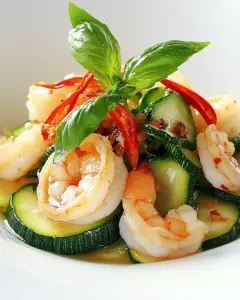 Shrimp and Zucchini Stir Fry