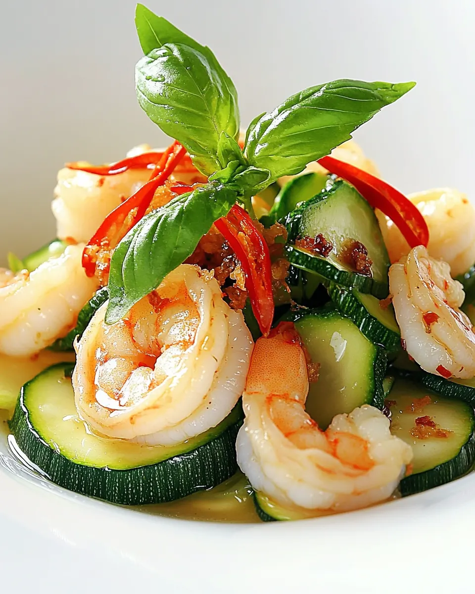 Shrimp and Zucchini Stir Fry