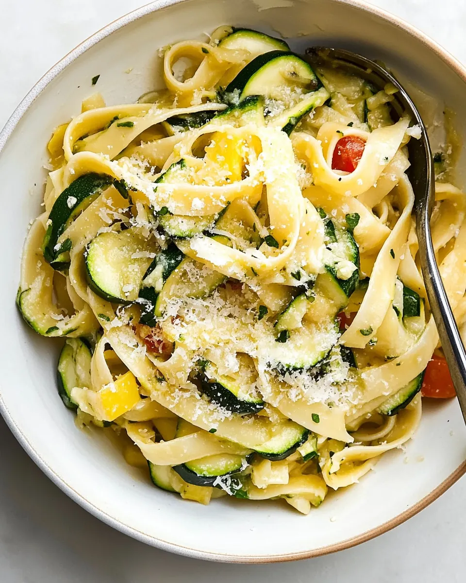 Simple Fresh Zucchini Pasta Sauce