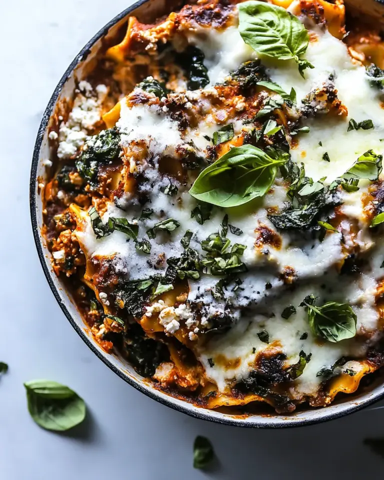 Simple Vegetarian Skillet Lasagna