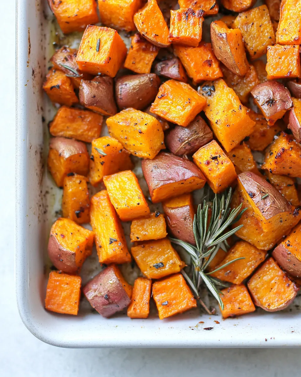 Simple and Savory Roasted Sweet Potatoes and Carrots