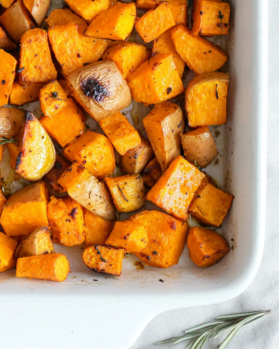 Simple and Savory Roasted Sweet Potatoes and Carrots