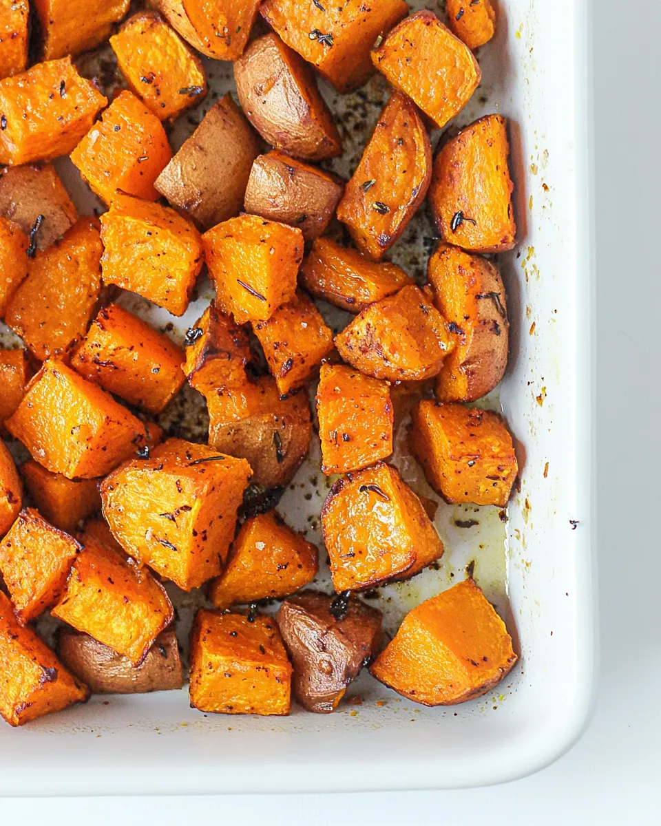 Simple and Savory Roasted Sweet Potatoes and Carrots