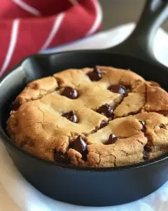 Skillet Chocolate Chip Cookie