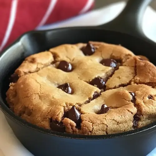 Skillet Chocolate Chip Cookie