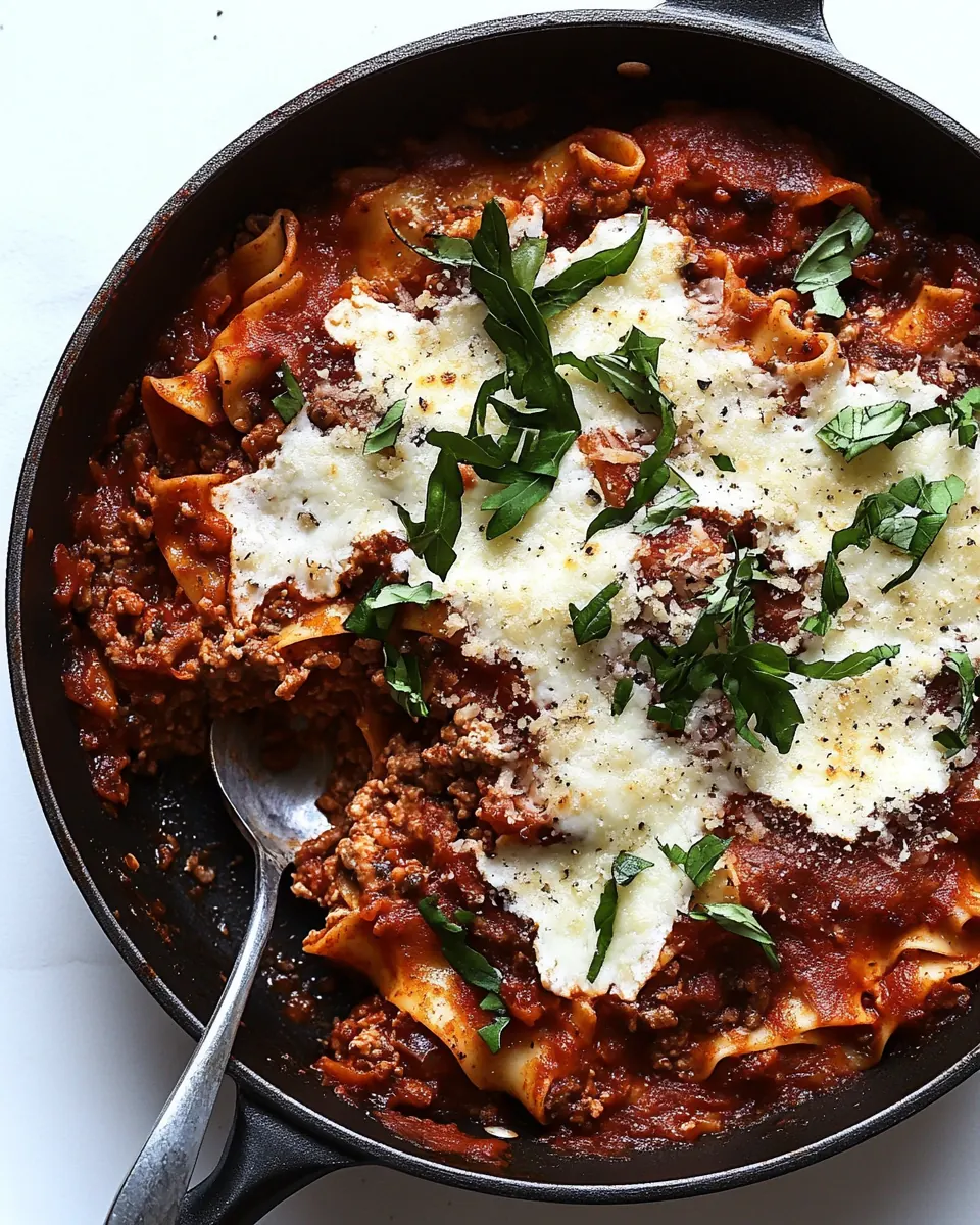 Skillet Lasagna