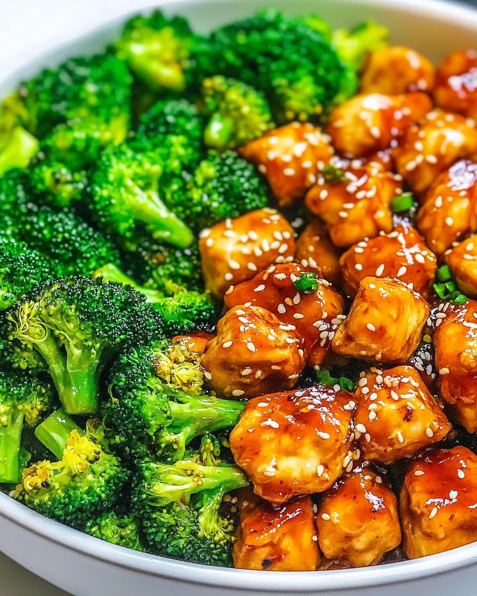 Skinny 15 Minute Sesame Chicken and Broccoli