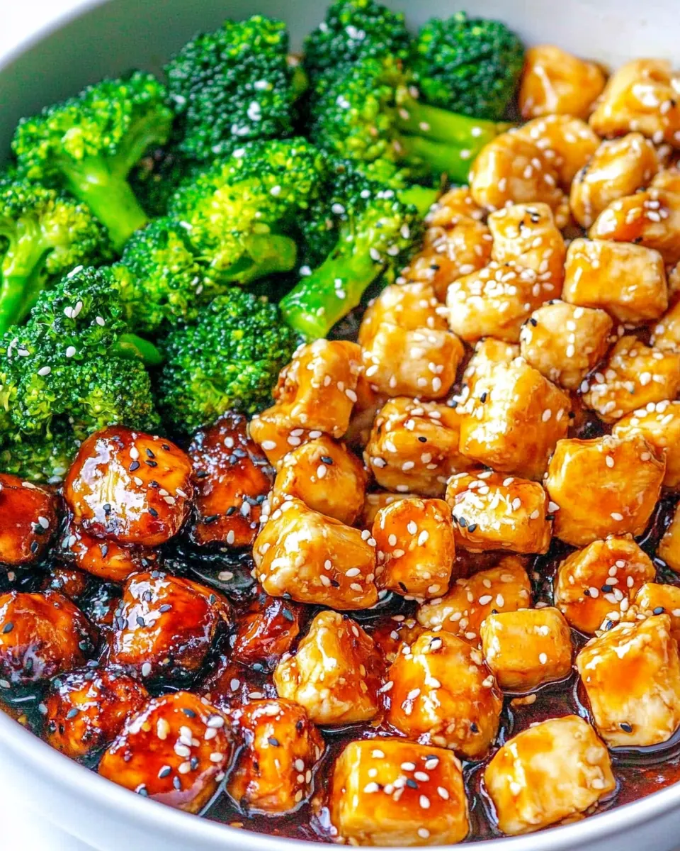 Skinny 15 Minute Sesame Chicken and Broccoli