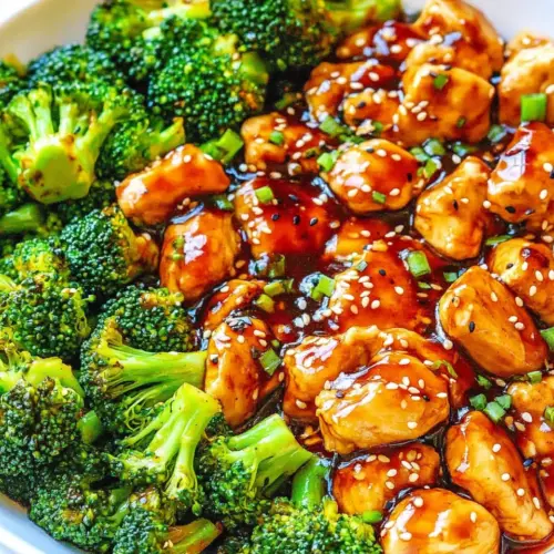 Skinny 15 Minute Sesame Chicken and Broccoli