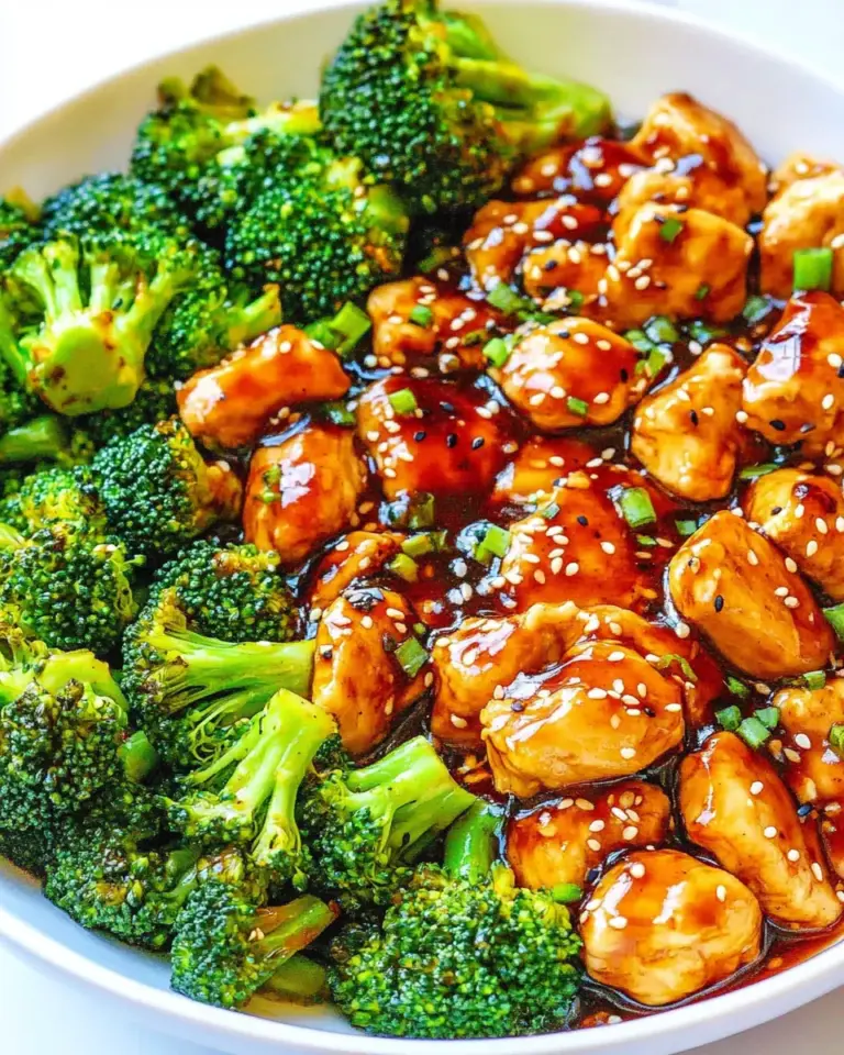 Skinny 15 Minute Sesame Chicken and Broccoli
