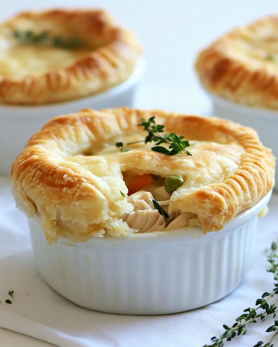 Skinny Chicken Pot Pies