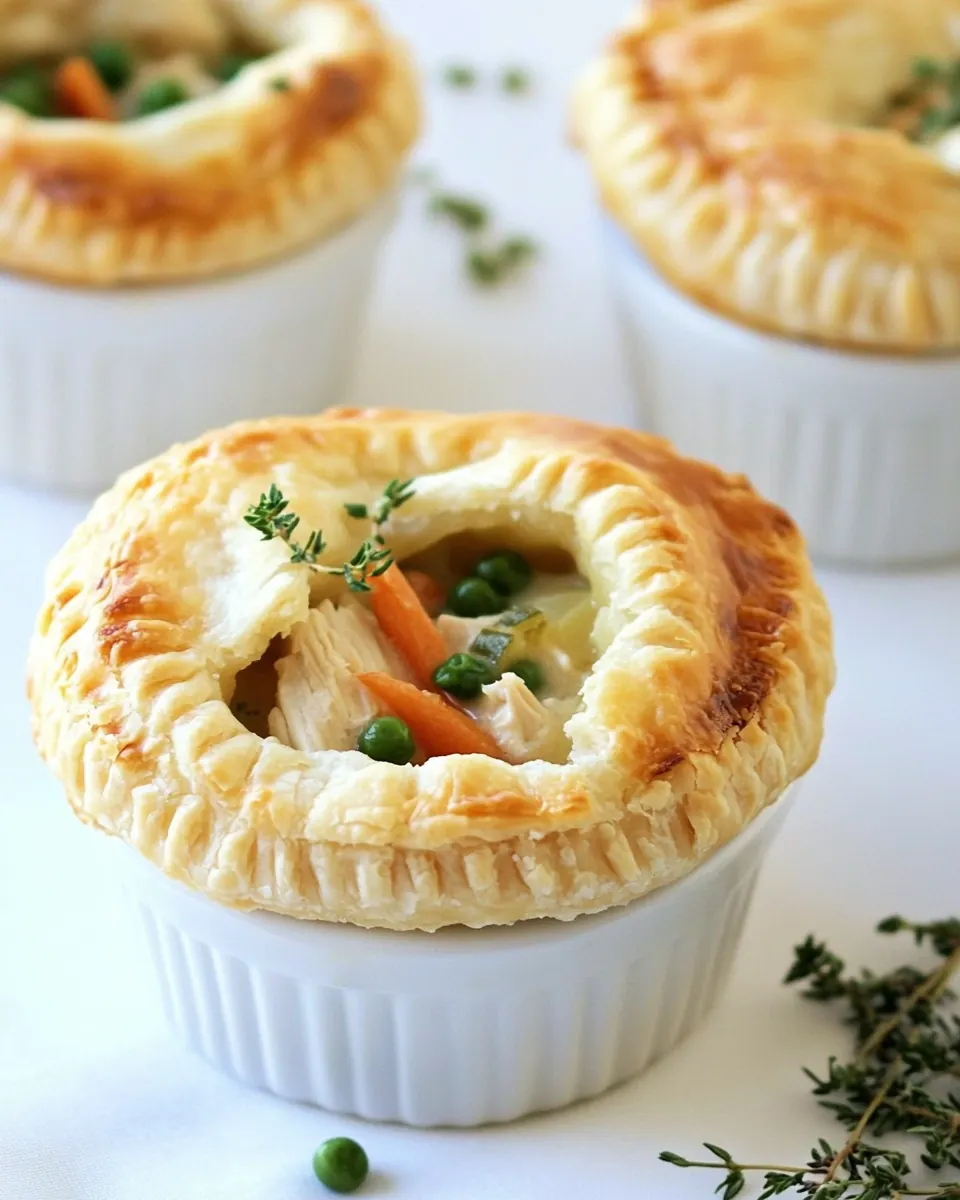 Skinny Chicken Pot Pies