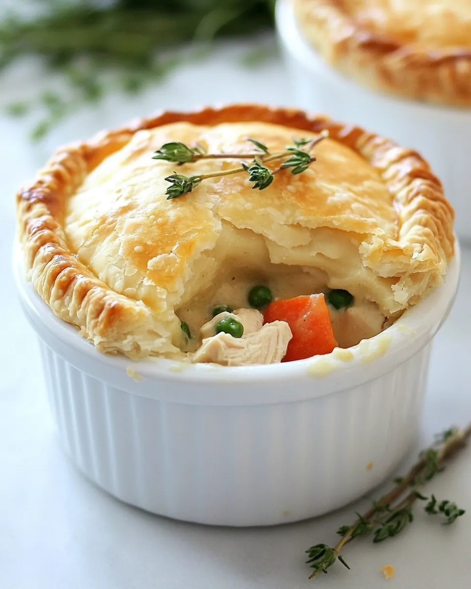 Skinny Chicken Pot Pies