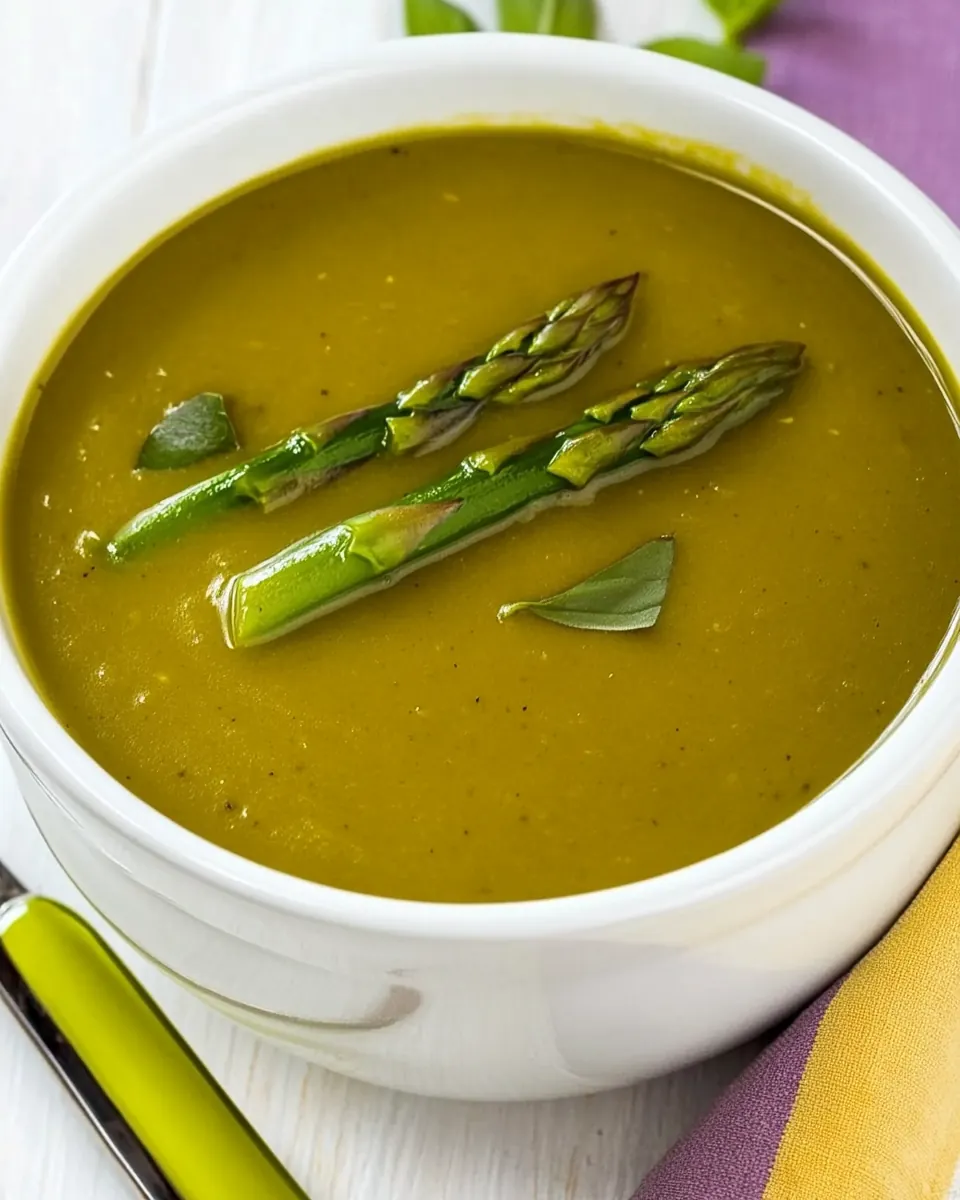 Skinny Cream of Asparagus Soup
