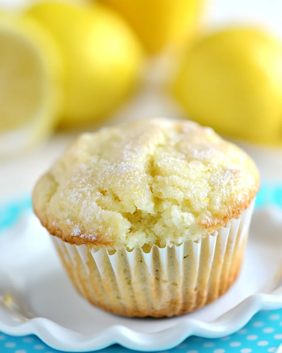Skinny Lemon Muffins