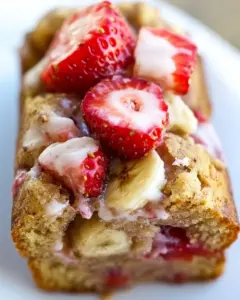 Skinny Strawberry Banana Bread
