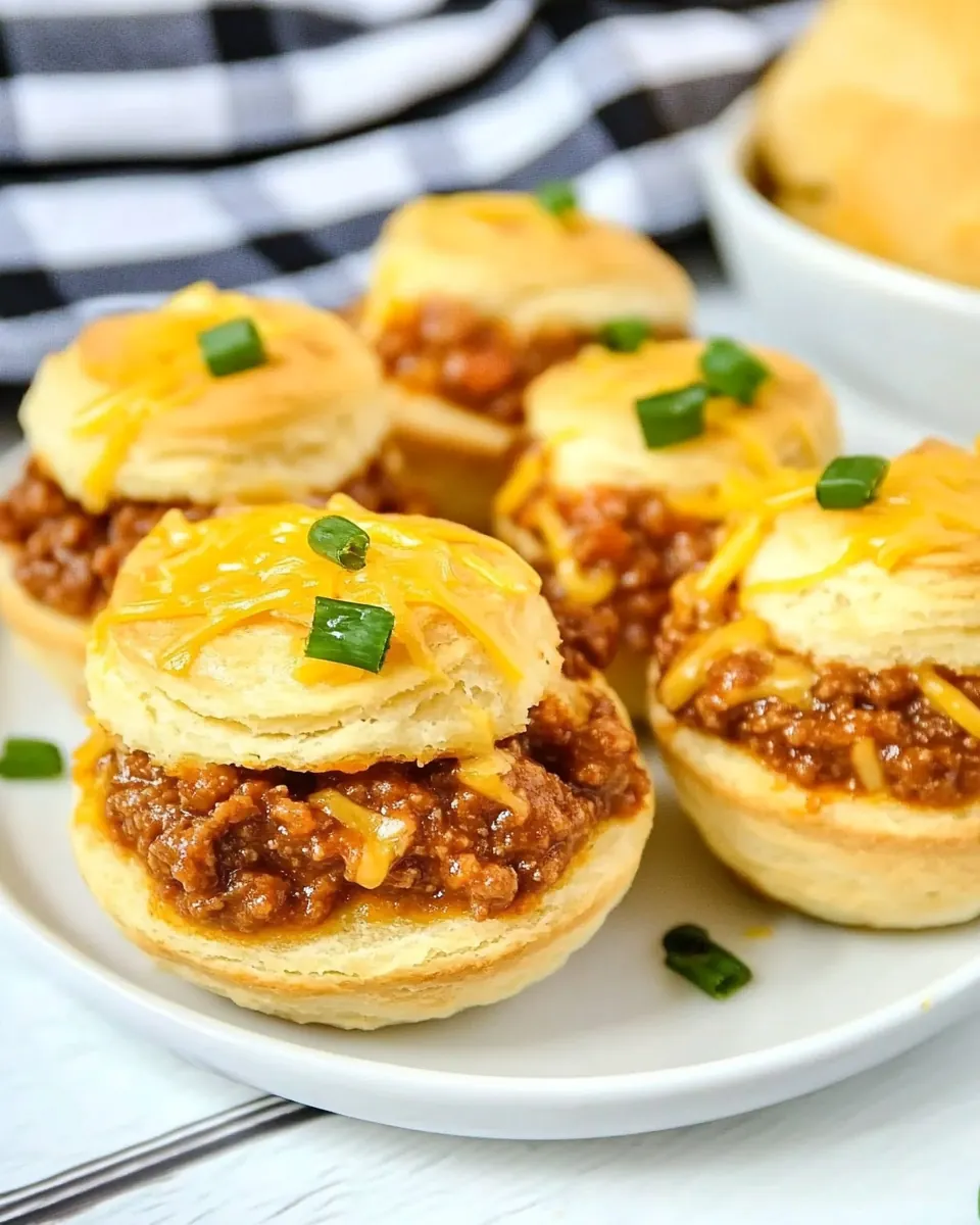 Sloppy Joe Biscuit Cups