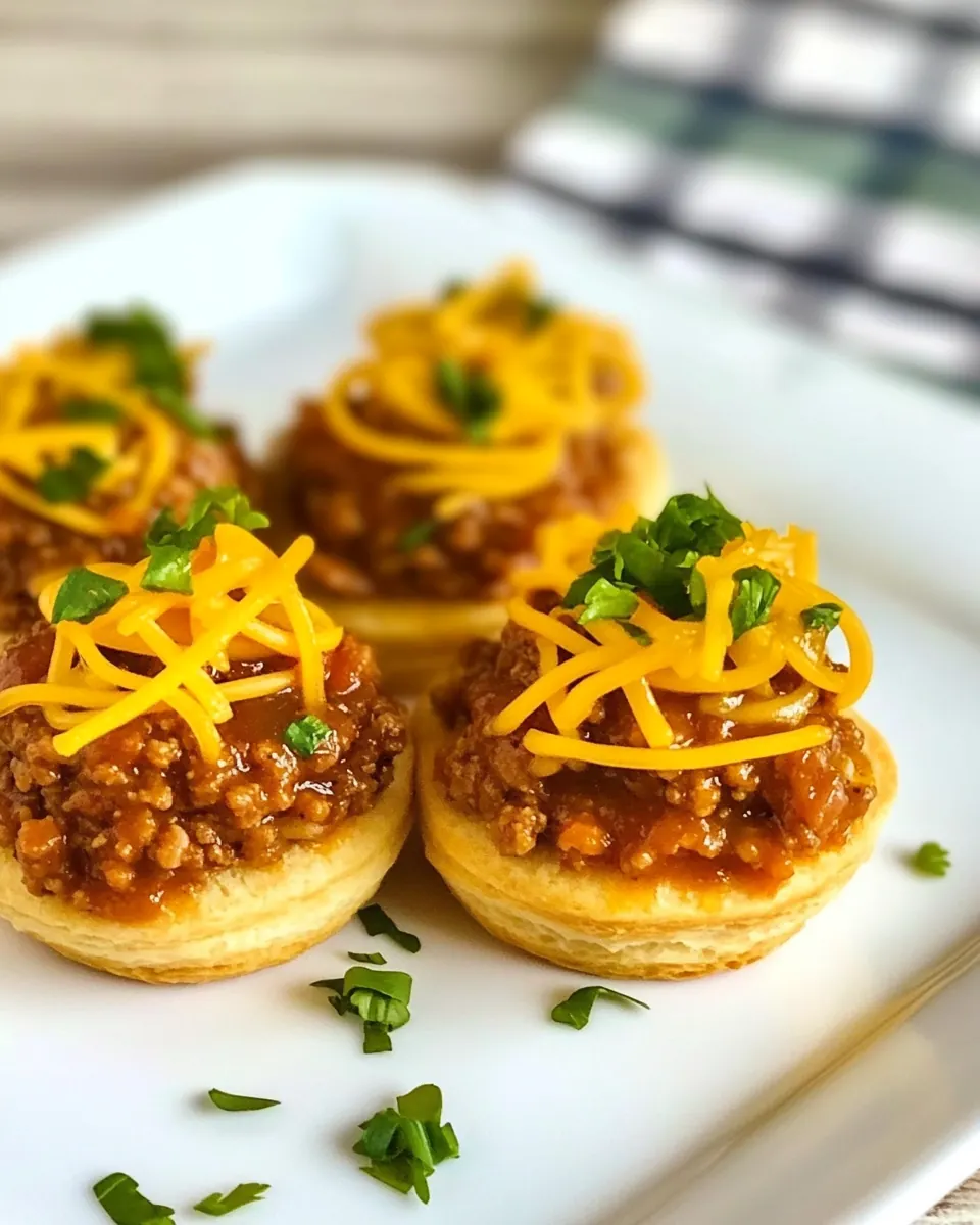 Sloppy Joe Biscuit Cups