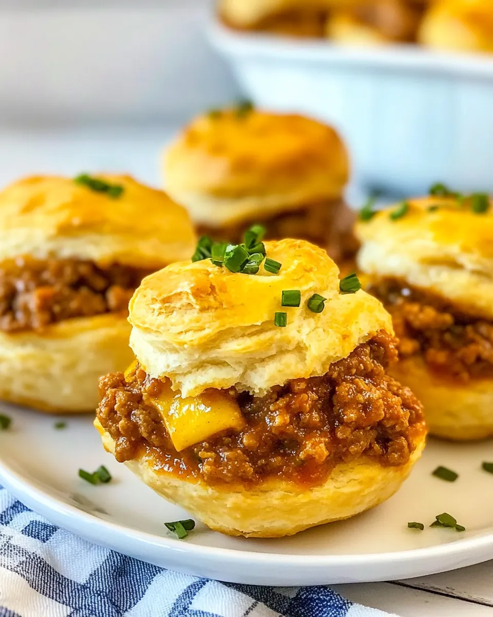 Sloppy Joe Biscuit Cups