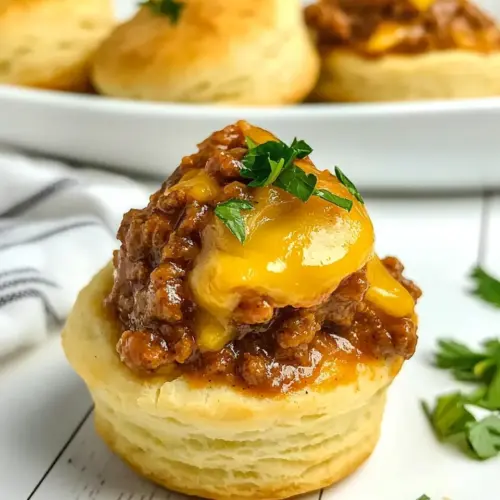 Sloppy Joe Biscuit Cups