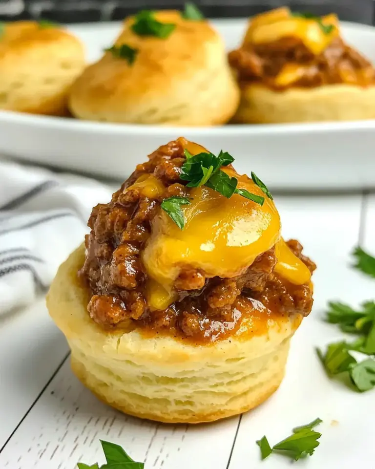 Sloppy Joe Biscuit Cups