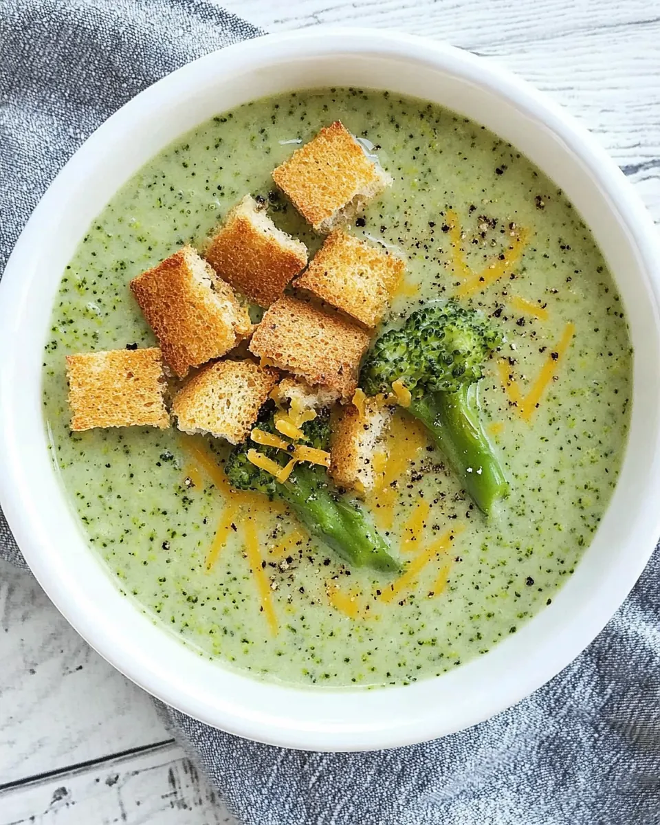 Slow Cooked Broccoli and Asparagus Soup